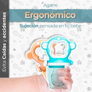 Foto 6 | Foto 6 | Chupones Alimentadores Para Frutas Y Papillas Con Tapa Libre De Bpa Dibujos Animados 4m+ 2 Piezas