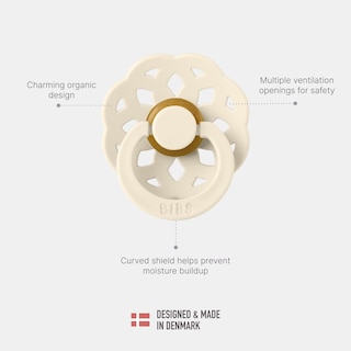 Foto 5 | Foto 5 | Chupones Boheme Bibs Vanilla Peach Tetina Redonda De Látex Natural Para 6 A 18 Meses