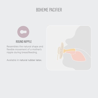 Foto 6 | Foto 6 | Chupones Boheme Bibs Vanilla Peach Tetina Redonda De Látex Natural Para 6 A 18 Meses