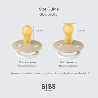 Foto 7 | Foto 7 | Chupones Bibs Sage Glow Vanilla Glow Tetina Redonda De Látex Natural Para Bebés De 6 A 18 Meses