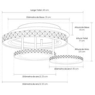 Foto 8 | Foto 8 | Lámpara De Techo Mil Luces Solaris 003