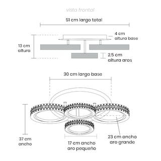Foto 8 | Foto 8 | Lámpara De Techo Mil Luces Solaris 004