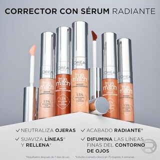 Foto 7 | Foto 7 | L'oréal Paris Corrector True Match Hialurónico Tono 4n