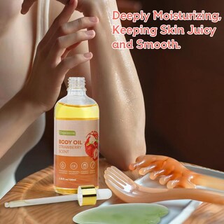 Foto 4 | Foto 4 | Aceites Corporales Umpeimvon Fresa Gua Sha Con Vitamina C Y E Paquete De 2