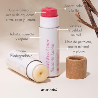 Foto 6 | Foto 6 | Pack Bálsamos Labiales Avooroots Neutro Y Con Color Hidratante Con Aceite De Aguacate Y Coco