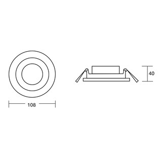 Foto 5 | Foto 5 | Estevez Luminario Led Empotrable Swing Led 7w 6500k Luz Fría Blanco