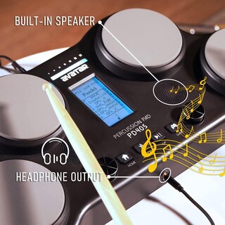 Foto 4 | Foto 4 | Juego De Batería Eléctrica Hxw Pd405 163 Sonidos Percusión Sensible A La Velocidad