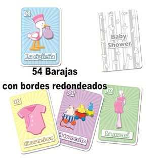 Foto 2 | Foto 2 | Juego De Loteria Baby Shower Impreso En Español Para 20 Jugadoras - 20 Tablas Y Barajas
