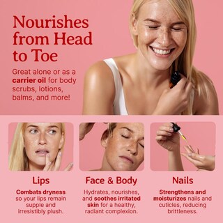 Foto 6 | Foto 6 | Aceite De Semilla De Granada Mejorado De 16oz Orgánico 100% Puro Rico En Antioxidantes Para Suavizar