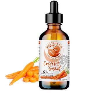 Foto 1 | Foto 1 | Aceite De Semilla De Zanahoria Orgánico 100% Puro Cold-pressed Sin Refino 4oz Para Rejuvenecer Piel
