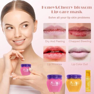 Foto 8 | Foto 8 | Pack De 2 Mascarillas De Labios Honey&sakura Hidratante Y Reparador Para Día Y Noche