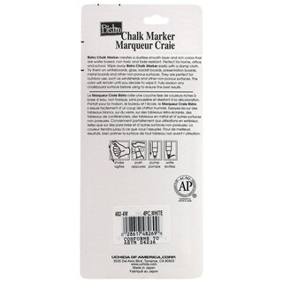 Foto 3 | Foto 3 | Rotuladores Uchida Blancos De Tiza Con Punta Fina