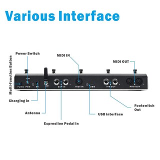 Foto 8 | Foto 8 | Xsonic Airstep Smart Multi Controller Con Midi Hid 5 Footswitch 2 Expression Pedal In 300h Playt