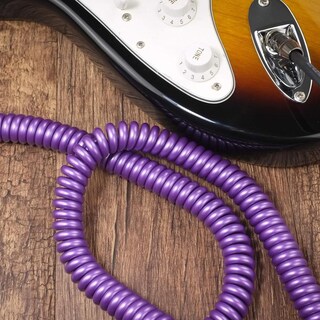 Foto 2 | Foto 2 | Cable De Guitarra Maka Morado Premium Espiral De 20 Pies Para Guitarra Eléctrica Y Bajo