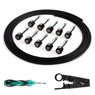Foto 1 | Foto 1 | Kit De Cable Pedalera Ghostfire Negro 6.5 Pies 10 Conectores Para Bajo Y Pedales De Guitarra Eléctri