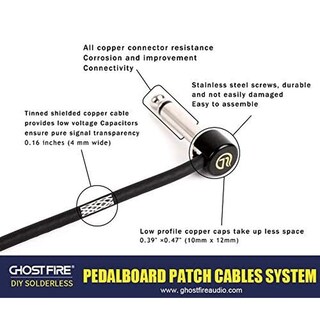 Foto 7 | Foto 7 | Kit De Cable Pedalera Ghostfire Negro 6.5 Pies 10 Conectores Para Bajo Y Pedales De Guitarra Eléctri