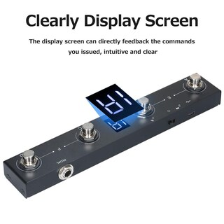 Foto 3 | Foto 3 | Bhcase Midi Controller Controlador Midi Inalámbrico Recargable 4 Botones Controlador De Pie Midi Po