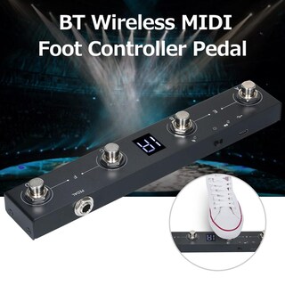 Foto 6 | Foto 6 | Bhcase Midi Controller Controlador Midi Inalámbrico Recargable 4 Botones Controlador De Pie Midi Po