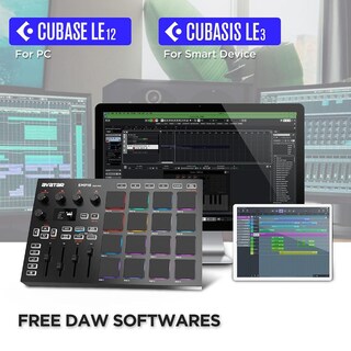 Foto 2 | Foto 2 | Hxw Emp16 Midi Pad Controller Beat Maker Machine Con Bluetooth 16 Almohadillas Para Orejas De Ritmo