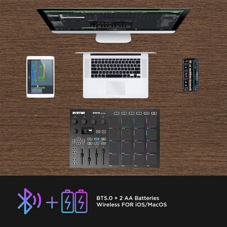 Foto 7 | Foto 7 | Hxw Emp16 Midi Pad Controller Beat Maker Machine Con Bluetooth 16 Almohadillas Para Orejas De Ritmo