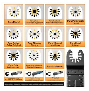 Foto 3 | Foto 3 | Set Cuchillas Belug Hoja De Sierra Oscilante Para Madera/metal Multicolor 68 Pzs