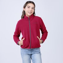 Sudadera Eco-fleece Para Niña Con Forro De Fur Greenlander Vino