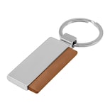 Llavero Corporativo De Curpiel Y Metal Minimalista-split