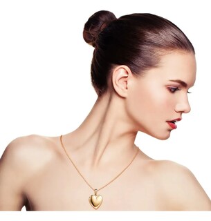 Foto 3 | Foto 3 | Collar Lab.g Dije De Corazón Para Parejas Plateado