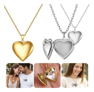 Foto 4 | Foto 4 | Collar Lab.g Dije De Corazón Para Parejas Plateado