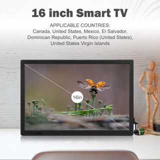 Foto 2 | Foto 2 | Televisor Led Portátil 16 Pulgadas Atsc Pantalla Ancha Alta Sensibilidad Hdmi Usb Monitor Digital