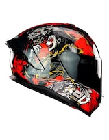 Casco Integral De Moto X- Kov Vertigo Yakuza Rojo Ece22.06
