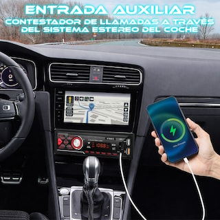 Foto 4 | Foto 4 | Estéreo De Auto Estéreo Coche Reproductor Mp3 Radio Con Fm Bluetooth5.0 Aux 2usb Estereo Auto 4 Modos De Reproduccion De Musica