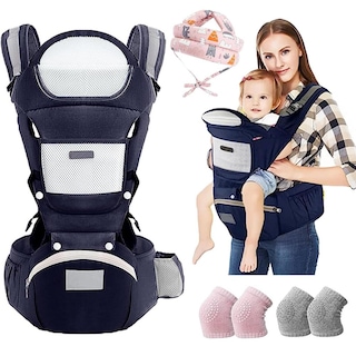 Foto 1 | Foto 1 | Cangurera Ergonómica Para Bebé Con Asiento De Cadera Transpirable Y Multifuncional