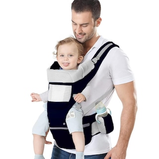 Foto 4 | Foto 4 | Cangurera Ergonómica Para Bebé Con Asiento De Cadera Transpirable Y Multifuncional