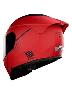 Foto 4 | Foto 4 | Casco Kov Litio Zurf Rojo Mate Dot Abatible De Moto