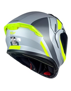 Foto 2 | Foto 2 | Casco Moto Kov Furia Rlx Amarillon Gris Abatible Dot