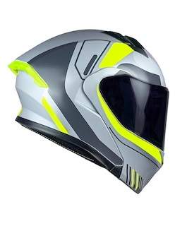 Foto 3 | Foto 3 | Casco Moto Kov Furia Rlx Amarillon Gris Abatible Dot