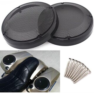 Foto 1 | Foto 1 | Cubierta De Parrilla De Altavoz Para Alforja Vpzmt Negro Compatible Con Harley Touring Y Street Glid