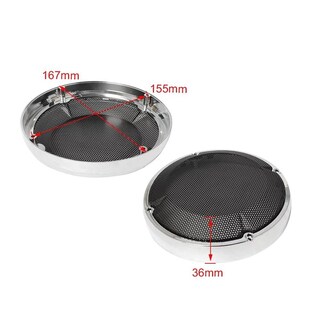 Foto 7 | Foto 7 | Cubierta De Parrilla De Altavoz Para Alforja Vpzmt Negro Compatible Con Harley Touring Y Street Glid