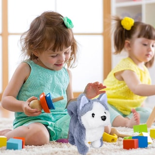 Foto 4 | Foto 4 | Juguete De Peluche Electrónico Interactivo Worwoder Husky Para Cachorros Para Caminar Ladrar Y Move