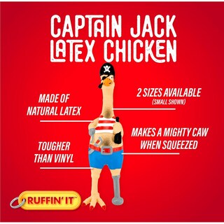 Foto 4 | Foto 4 | Juguete Para Mascotas Ruffin'it Captain Jack En Latex Y Goma