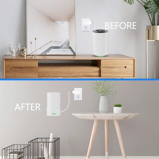 Foto 3 | Foto 3 | Estante De Pared Songcheer Blanco Para Tp Link Deco X68 Xe75 Xe75 Pro Axe5400 Wifi Router Organizado