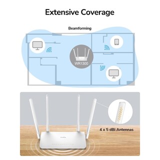 Foto 8 | Foto 8 | Ruteador Inalámbrico Cudy Wr1300 4 Antenas Doble Banda 867 Mbit/s Wi-fi 5