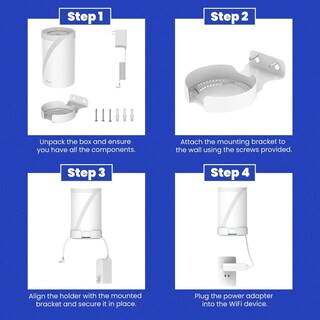 Foto 6 | Foto 6 | Soporte De Pared Bangcheer Para Tp-link Deco Be63/be65/be10000 Mesh Wi-fi 7 En Aluminio Paquete De