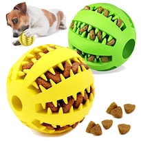 Pelotas Grandes De Goma Lisapro Verde Y Amarillo Resistentes A Mordeduras Para Mascotas