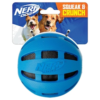Foto 1 | Foto 1 | Pelota De Goma Nerf Dog Azul Con Crunch Y Squeak Para Perro Mediano/grande
