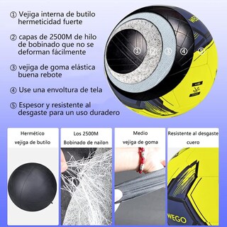 Foto 4 | Foto 4 | Balón De Fútbol Soccer Mornwell Wego Classic Profesional No. 5