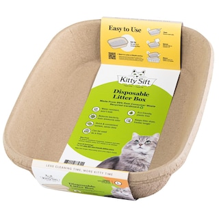 Foto 1 | Foto 1 | Caja De Arena Desechable Kitty Sift Grande Sostenible Paquete De 6 Para Gatos