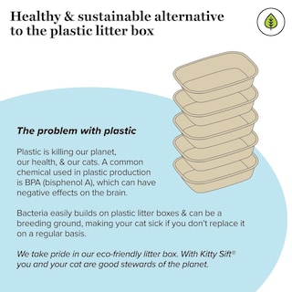 Foto 5 | Foto 5 | Caja De Arena Desechable Kitty Sift Grande Sostenible Paquete De 6 Para Gatos