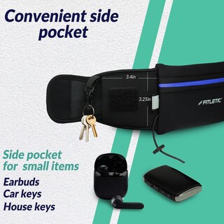 Foto 5 | Foto 5 | Cinturón De Running Fitletic Negro Azul Resistente Para Maratón Y Triatlón